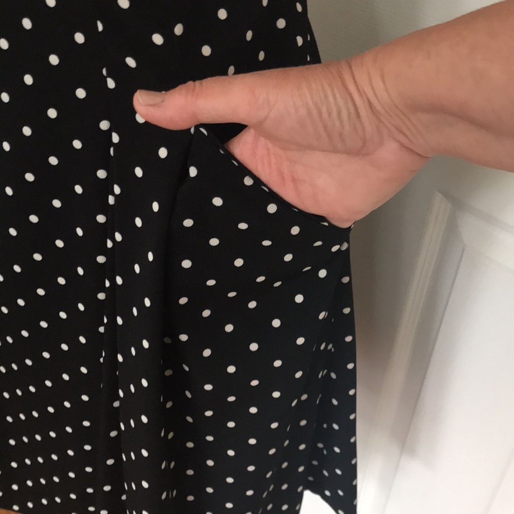 Lauren Ralph Lauren Aline black polka dot Dress 8 - Picture 3 of 10